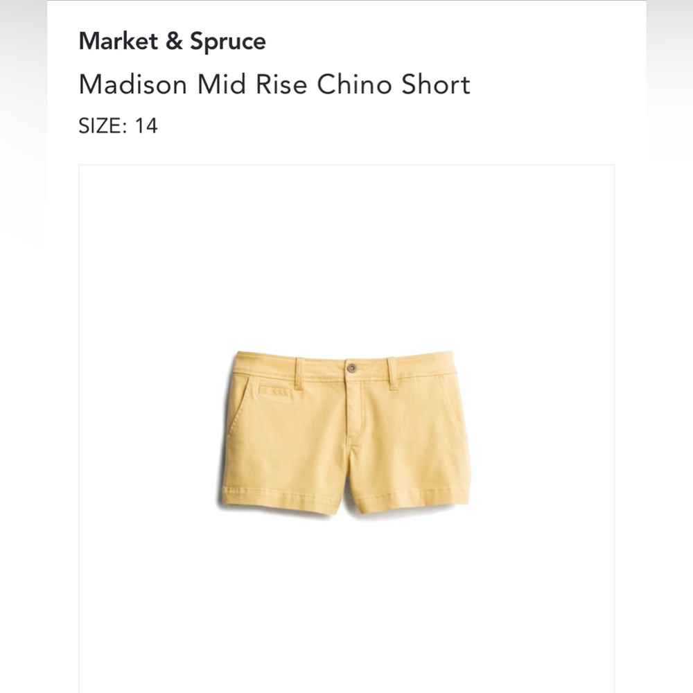 STITCH FIX - Market & Spruce Madison Mid Rise Chino Short